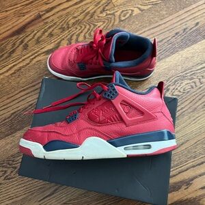 Air Jordan 4 Retro SE “FIBA” (2019) – Gym Red / Obsidian / White / Metallic Gold